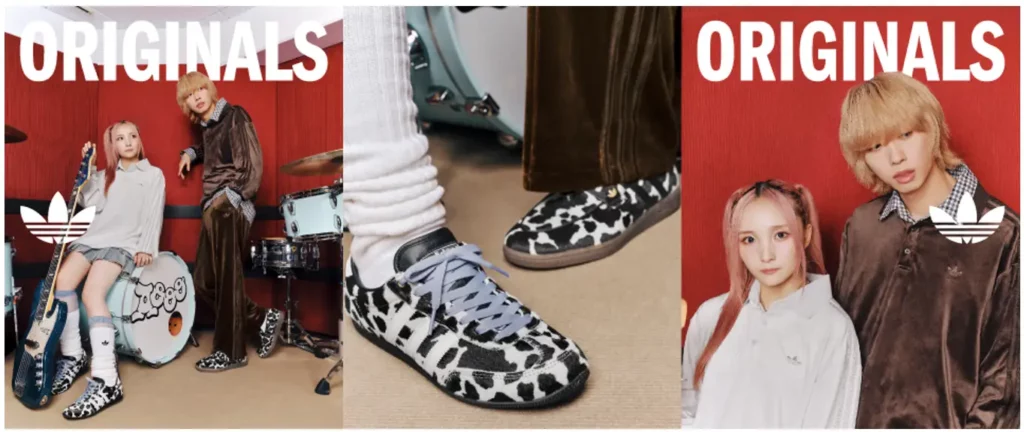 Aoooのやまもとひかるさんとツミキさんが着るadidas Originals