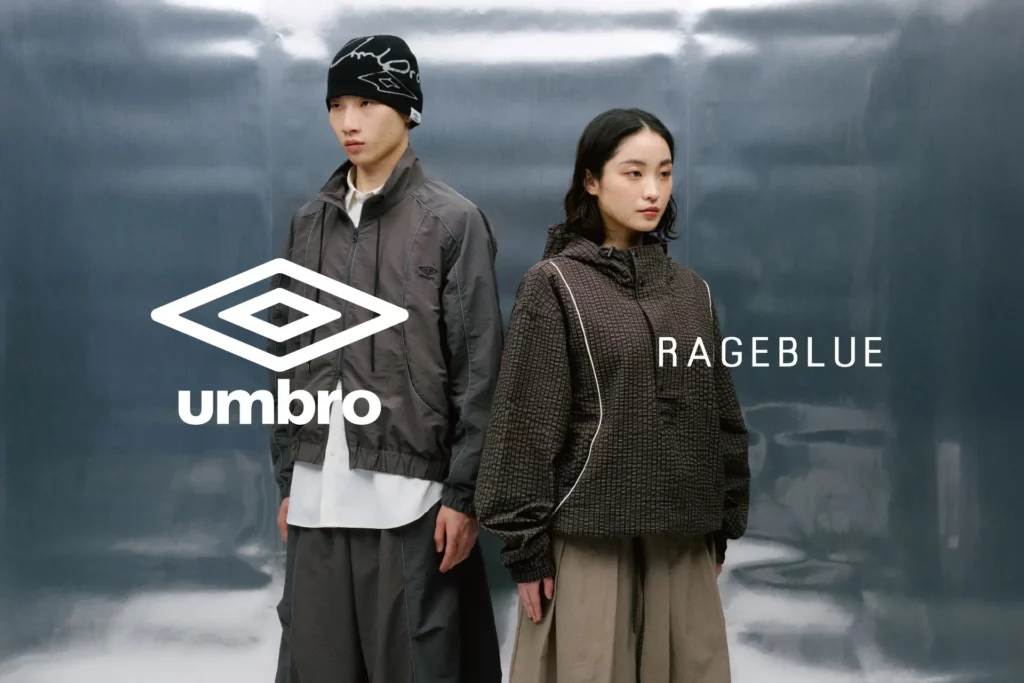 RAGEBLUEとumbroのコラボレーション公式ビジュアル